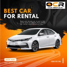 OCR Car Rentals provides affordable and convenient car rentals for all your traveling needs. Our fleet of vehicles is well-maintained and equipped with modern amenities. Call us at 1300 951 782 to book your next car rental today!

