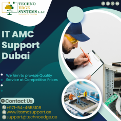 Techno Edge Systems LLC is most successful Supplier of IT AMC Support Dubai. We are delivering the best Services of IT AMC For the organization to reduce the financial burden. Contact us: +971-54-4653108 Visit us: https://www.itamcsupport.ae/services/annual-maintenance-contract-services-in-dubai/