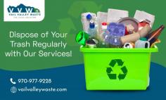 Get Customizable Trash Removal Services to Fit Your Budget!

Gathering, loading, and disposing of unwanted items can be time-consuming and challenging. That’s why we are here! Our trash removal company in Edwards, Colorado, has the essential resources and experience to quickly and efficiently eliminate all types of junk, making the process much faster than doing it yourself. Get in touch with Vail Valley Waste!
