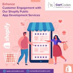 Elevate your customer engagement with our premier Shopify Public App Development Services! As a leading Shopify public app development company, we specialize in crafting innovative solutions that captivate your audience. Trust us to enhance your online presence and create dynamic Shopify public apps tailored to boost customer engagement and drive business success.