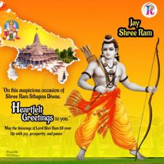 "On this auspicious occasion of Shree Ram Sthapna Diwas,
 heartfelt 
greetings
 to you."
"May the blessings of Lord Shri Ram fill your life with joy, prosperity, and peace."