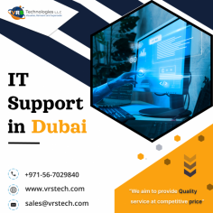 VRS Technologies LLC occupies the reasonable services of IT Support Dubai. We can ensure your business remains functional throughout the year with little to no downtime. For More Info Contact us: +971 56 7029840 Visit us: https://www.vrstech.com/it-support-dubai.html