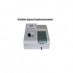 Visible Spectrophotometer  is a light intensity measuring unit with wavelength range 350 nm ~ 1020 nm. Achromatic Czerny-Turner optical system and automatic light door function with manual wavelength setting ensures stable output.It is equipped with large sample chamber for accommodating cuvettes with tungsten lamp as a light source increasing metering accuracy.

