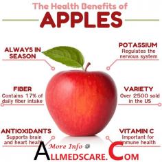 Apples contains so much nutrition's and vitamins. People should know the health benefits of apples. 