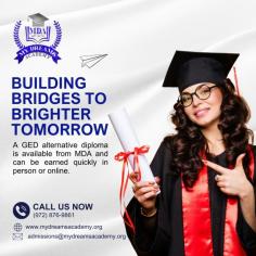 We are accredited high school offering a GED alternative diploma online in Texas and Florida. Our high school diploma best for adult education. Contact Us Now!!

https://mydreamsacademy.org/
