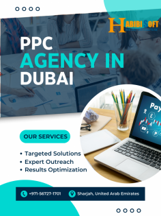 Habibi Soft is a leading PPC Agency in Dubai, UAE. Habibi is a reliable and experienced PPC company in Dubai, UAE, and I highly recommend Habibi Soft. They have a proven track record of success and are committed to helping their clients achieve their online marketing goals.
PPC can be a very effective way to grow your business, but it is important to work with a qualified PPC specialist to ensure that your campaigns are successful.	
PPC services can help you create, manage, and optimize your PPC campaigns. A PPC specialist will help you with the following:
1. Keyword research to identify the right keywords to target
2. Ad creation to write compelling ads that will attract clicks
3. Landing page optimization to ensure that your landing pages are designed to convert visitors into leads or customers
4. Bid management to set the right bids for your ads
5. Campaign tracking to measure the results of your campaigns
 Benefits of using PPC services:
1. Increased website traffic
2. More leads and sales
3. Improved brand awareness
4. A higher ROI on your marketing investments
