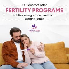 Modest Medix helps its patients achieve and maintain a healthy weight. Often, women with weight issues may find it difficult to get pregnant. Besides, obesity or overweight can cause various pregnancy-related complications. Hence, Modest Medix offers fertility programs in Mississauga for women with weight issues and under active fertility treatment. 
