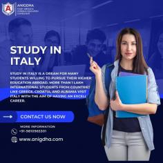 "Savor the flavor of knowledge in the culinary capital! Study in Italy, where every lesson is a delightful journey through the arts, sciences, and the delectable world of Italian cuisine. ?? #FlavorOfEducation #StudyAbroadItaly"  #StudyInItaly #CiaoEducation"
https://www.anigdha.com/study-in-italy/