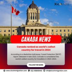 Canada ranked as world’s safest country for travel in 2024


Call us for FREE consultation and make your Overseas Career Dream a reality.
Call: 011 4984-9440