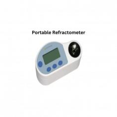 Portable refractometer  is a microprocessor controlled digital unit for measurement of refractive index. The provision of photosensitive sensors ensures precise refraction and high speed signal collection.