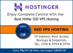 Unleash the speed and power of your website with our next-generation NVMe VPS hosting with Upto 63% discount + Free real-time snapshot, Free automatic weekly backups, AI Assistant: https://bit.ly/4b4p69B 
Benefit from optimum flexibility, NVMe Disk space, unlimited bandwidth, and performance at a reasonable price. Get extra 10% discount using coupon "NYSALE": https://www.updatedreviews.in/hostinger-coupons 
