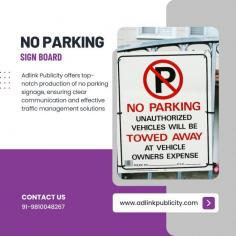 Ensure clear spaces with Adlink Publicity top-quality no parking sign boards in Delhi. Our durable, highly visible signage helps maintain order and compliance, preventing unauthorized parking. Trust our expert solutions to streamline traffic, enhance safety, and enforce parking regulations effectively throughout Delhi's bustling areas.
For More Details : https://www.adlinkpublicity.com/no-parking-board-advertising.php 
Contact Us : 9810048267