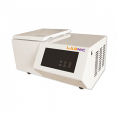 A high-speed refrigerated centrifuge is a laboratory instrument designed to rapidly spin samples at high speeds while maintaining a low temperature. It is commonly used in various scientific and medical applications where the separation of components in a sample based on their density is required.