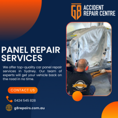 G8 Accident Repair Centre offer a comprehensive range of panel repair services to cater to your specific needs. We offer top-quality car panel repair services in Sydney. Our team of experts will get your vehicle back on the road in no time. Call us today on (02) 9439 8118. Visit us at https://g8repairs.com.au/car-repairs/
