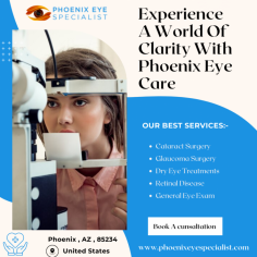 Experience relief with our specialized eye care service in Phoenix. Enhance your eye health and comfort with our expert care. Discover improved vision today.