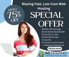 From easy-to-use tools to Fastest NVMe SSD, free website migration and unmatched expert Support, A2 Hosting offers everything you need to create a successful website/blog/Online store. Now get huge 75% OFF hosting + SSL Certificate: https://bit.ly/3w9CdXh 
SHARED/WORDPRESS HOSTING Up To 75% OFF
VPS Up to 60% OFF
DEDICATED Servers Up To 50% OFF
RESELLER Hosting Up To 60% OFF
NVME SSD Space
Free SSL& CDN
SEO Tools & Regular Backups

More details here: https://bit.ly/3HWO4KF 