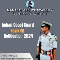 The Indian Coast Guard Navik GD Notification 2024 presents an incredible opportunity for individuals aspiring to serve their country in the defense sector. By meeting the eligibility criteria, completing the application process, and excelling in the selection procedure, candidates can embark on a fulfilling career as a sailor in the Indian Coast Guard. To enhance their chances of success, aspiring candidates can rely on the best training provided by Manasa Defence Academy. Through experienced faculty, comprehensive study material, mock tests, and physical training, Manasa Defence Academy ensures that students are well-prepared to face the challenges and excel in their journey of serving the nation. So, gear up, apply, and embrace this remarkable opportunity to contribute to the maritime security of India.

