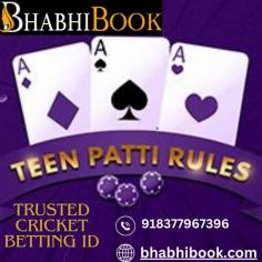All types of online gaming & online betting, including online sports betting Are Available. Bhabhi Book is the best choice. At the Bhabhi book platform, you can place Your bets on your favorite online games like live casino, online cricket, Ander Bahar and many more games. On Bhabhi Book's gaming platform you can win big prizes by using Bhabhi Books online cricket betting ID, bhabhi book provides a trusted cricket betting ID, Join Now.

