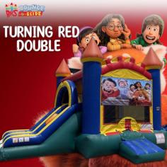 Turning Red Double Lane Wet Combo
The Turning Red Castle Wet Combo Bounce House 1 bounce needs a few minutes to inflate, and it deflates thanks to the large outlet tube quickly. There is no need to wait a long time for the whole thing to happen. Thanks to our expert 24-hour repair and sales services, you may shop confidently.
https://www.bouncenslides.com/items/wet-combos/turning-red-double-lane-wet-combo/