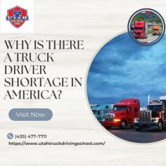Uncover the driving forces behind the nationwide truck driver shortage and the role of a commercial driver's license (CDL) in reshaping the industry landscape. Dive into the challenges faced by aspiring truck drivers and the transformative impact that obtaining a CDL can have in meeting the escalating demands of the transportation sector.  Visit here to know more:https://www.utahtruckdrivingschool.com/blog/truck-driver-shortage-in-america