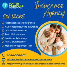 Welcome to Porter Insurance Professionals an independent life insurance in Memphis https://www.porterinsuranceprofessionals.com/home where we provide a comprehensive range of insurance services to meet your needs. From Final Expense Life Insurance to Guaranteed Issue Life Insurance, Whole Life Insurance to Term Life Insurance, we offer tailored solutions to protect what matters most to you and your loved ones. Our expertise extends to guiding you through the complexities of Medicare, including Medicare Advantages and Part D Drug Plan (PDP) options. With Porter Insurance, you can trust in our commitment to clarity, reliability, and personalized service as we help you navigate the insurance landscape with confidence and peace of mind.
