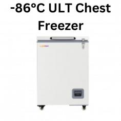 -86°C ULT Chest Freezer these freezers are designed to reach and maintain extremely low temperatures, making them suitable, for storing items such as biological samples, vaccines, enzymes, or other temperature-sensitive materials that require ultra-cold storage, refrigeration system which provide faster cooling speed with lower power consumption that ensures temperature uniformity, reliability and energy efficiency. The 105 L capacity freezer is equipped with a 24/7 real time monitoring solution with the chamber made of high-quality cold rolled steel plate.