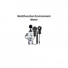 Multifunction environment meter is a 5-in-1 digital multifunctional unit. It measures temperature, %RH, sound level, light level and air velocity. Large, clear display with backlit ensures optimal readability, even in a dark environment. It includes semiconductor sensors for humidity and ambient temperature measurement. The unit automatically shuts down after 15 minutes of inactivity, thus extends battery life.

