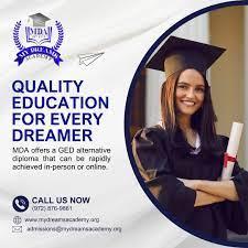 We are accredited high school offering a GED alternative diploma online in Texas and Florida. Our high school diploma best for adult education. Contact Us Now!!

https://mydreamsacademy.org/
