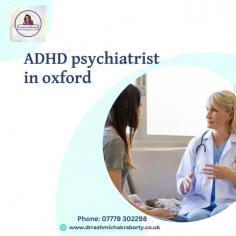 As an ADHD psychiatrist in Oxford, Dr. Chakraborty employs evidence-based assessment and treatment approaches tailored to meet the unique needs of each individual. She is known for her collaborative approach, working closely with patients, their families, and other healthcare professionals to develop personalized treatment plans that address not only the symptoms of ADHD but also the underlying factors contributing to the condition.