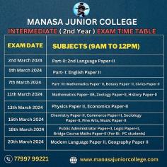 Based on the schedule announced by the AP intermediate ( 2 year ) exam date, the second year examination is scheduled to commence on 2 March and conclude on 20 March 2024. In the AP Board final examinations, the second language Paper II was conducted first, followed by the geography and modern language Paper II.