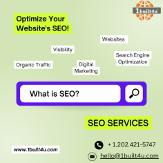 Optimize your online success and thrive in the digital landscape with 1built4u, your trusted partner in SEO services. Our dedicated team of experts tailors strategic optimization solutions to enhance your website's visibility and drive targeted traffic. From meticulous keyword analysis to on-page and off-page SEO, we ensure your digital presence is finely tuned for maximum impact. Choose 1built4u as your ally in achieving online excellence, and witness your business thrive through comprehensive SEO services. Stay ahead of the competition and optimize your path to success with the proven expertise of 1built4u. For more visit us on https://www.1built4u.com/seo-services