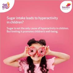 Sugar is not the only cause of hyperactivity in children. But limiting it promotes children's well-being. 
