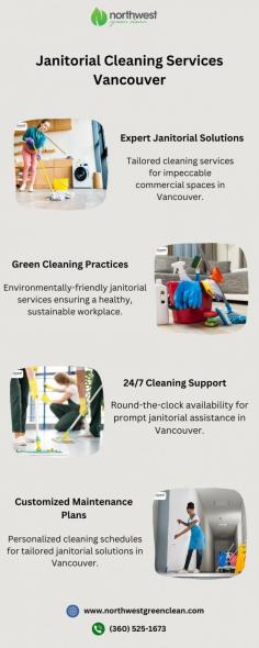 Elevate the cleanliness of your workspace with our top-notch Janitorial Cleaning Services Vancouver. Our professional commercial cleaners deliver meticulous and efficient cleaning solutions tailored to your needs. Trust us for a pristine, inviting environment that leaves a lasting impression. Contact us for reliable janitorial services today.

For more info, visit: https://northwestgreenclean.com/service/janitorial-cleaning/
