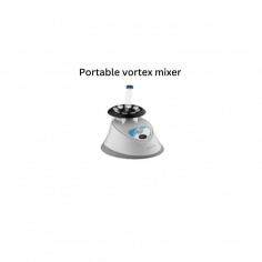 Portable vortex mixer  is a compact vortexer with a touch and continuous modes of operation. The shaking blocks are easy replaceable with optional adapters.

