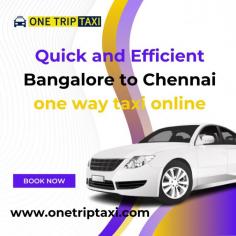 Experience a quick and hassle-free Bangalore to Chennai one way taxi journey with One Trip Taxi. Our Bangalore to Chennai one way taxi online booking platform guarantees speedy and effective service, permitting you to book your ride in only a few clicks. Partake in a consistent travel insight with dependable drivers and competitive rates. Book now!

