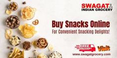 Indulge in delicious flavors with Swagat Indian Grocery! Explore and buy snacks online from our wide selection of authentic Indian treats. From crunchy nankeens to savory samosas, satisfy your cravings with convenience. Shop now for a taste of India delivered straight to your doorstep!
