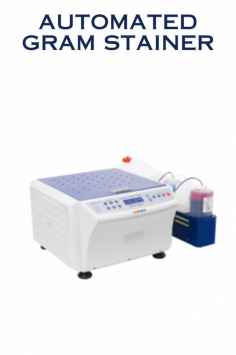 An automated gram stainer is a sophisticated laboratory instrument used in microbiology to automate the process of Gram staining, a fundamental technique for classifying bacteria based on their cell wall characteristics. Our automatic stainer allows stain time for a single cycle of 8 to 15 minutes