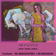 Horse and Woman - 2 

Artist : Dinkar Jadhav

Product Link: https://artazzle.com/collections/dinkar-jadhav/products/untitled-44
