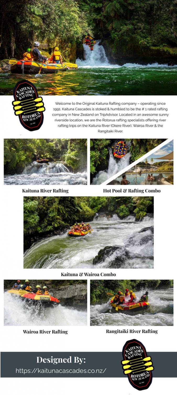 Welcome to the Original Kaituna Rafting Company – operating since 1991. Kaituna Cascades is stoked  humbled to be the # 1 rated rafting company in New Zealand on TripAdvisor. Located in an awesome sunny riverside location, we are the Rotorua rafting specialists offering the best rafting trips on the Kaituna River (Okere River), Wairoa River  the Rangitaiki River. Join us for the most fun white water rafting in New Zealand, and one of the top things to do in Rotorua! Looking forward to rafting with you and the crew – See you on the water!