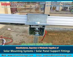 Solar Power Panel Support Systems manufacturers suppliers wholesale exporters in India https://www.strutnfittings.com +91-77430-04154, +91-77430-04153, +91-98154-16900
