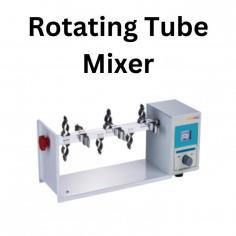 A rotating tube mixer, also known as a rotary mixer or tube rotator, is a laboratory device used for mixing and agitating samples contained within test tubes, vials, or similar vessels. It consists of a platform with slots or clips to hold the tubes, and a motorized mechanism that rotates the platform at a controlled speed.

