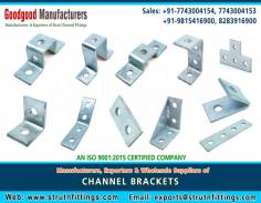 Strut Channel Brackets manufacturers suppliers wholesale exporters in India https://www.strutnfittings.com +91-77430-04154, +91-77430-04153, +91-98154-16900
