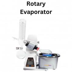 A rotary evaporator, often referred to as a rotovap, is a laboratory instrument used for the efficient and gentle removal of solvents from samples by evaporation under reduced pressure. It's commonly used in chemistry laboratories for tasks such as concentration of solutions, purification of solvents, and isolation of volatile compounds from non-volatile samples.