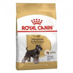 Royal Canin Miniature Schnauzer Adult Dry Dog Food: This complete feed supports proper urinary function and encourages hydration to promote urinary tract health.
