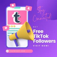 Free TikTok Followers

InstBlast provides a swift solution to enhance your TikTok presence. Claim 50 complimentary TikTok followers and fans by entering your username. Elevate your TikTok influence now! 