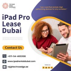 Explore iPad Pro lease options tailored for enterprises. Optimize productivity, enhance collaboration, and stay ahead with flexible leasing plans designed for business needs. Techno Edge Systems LLC offers you the reliable services of iPad Pro Lease Dubai. For More Info Contact us: +971-54-4653108 Visit us: https://www.ipadrentaldubai.com/