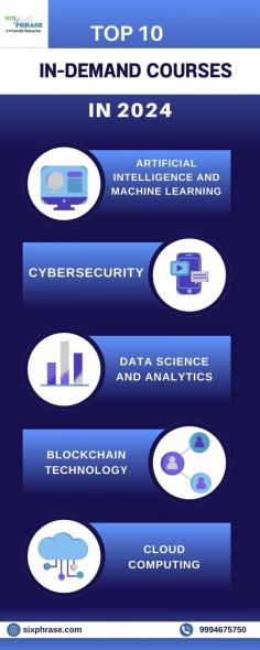 Discover the top 10 most sought-after courses in 2024, covering cutting-edge topics and skills essential for success in today's rapidly evolving job market. From artificial intelligence and data science to digital marketing and sustainable development, these courses offer valuable insights and practical knowledge to advance your career and stay ahead in your field. Explore the in-demand courses of 2024 and take the next step towards achieving your professional goals.