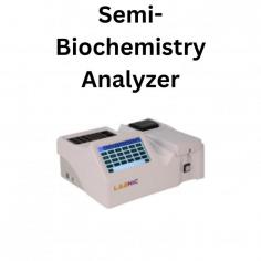 A semi-biochemistry analyzer is a device used in medical laboratories to perform semi-automated biochemical analysis of biological samples such as blood, urine, serum, and plasma. These analyzers are designed to measure various analytes in these samples, including glucose, cholesterol, electrolytes, enzymes, and other substances indicative of health or disease.