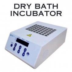 Dry Bath Incubator NDBI-100 is a compact and economical block heater combined with digital control and ultra-precise temperature control. Designed to maximize benchtop space and enhance research productivity, it also offers controlled temperature and time settings, thus eliminating the need for an external thermometer or timer. These multi-purpose units are ideal for incubation and activation of cultures, enzyme reactions, immunoassays, melting/boiling points and are widely used for other laboratory procedures.