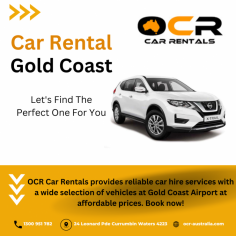 Looking for a rental car on the Gold Coast? OCR Car Rentals offer the best deals on car hire in Gold Coast. Book directly with us online & save! Call us on 03 5339 8088.